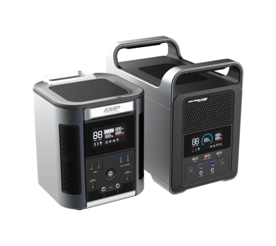 Portable power station with lithium-ion battery technology